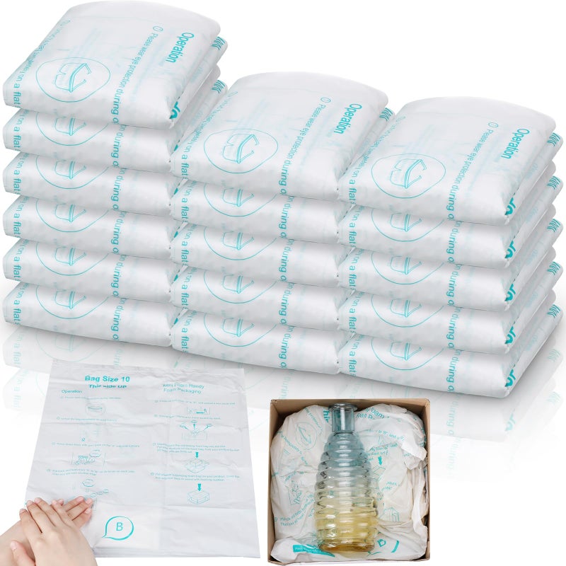 Innconee 16 Pack Foam Bag for Shipping 21""x 23"" Foam Expanding Packaging Bags, Handy Packing Bag, Instant Pack Quick Expanding Bags for Packing Mailing Shipping - Image 1
